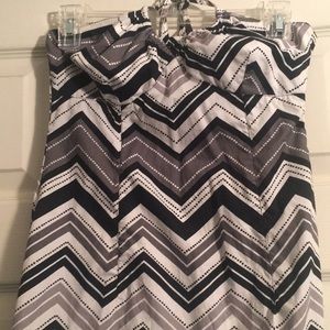 Striped dress with neck tie